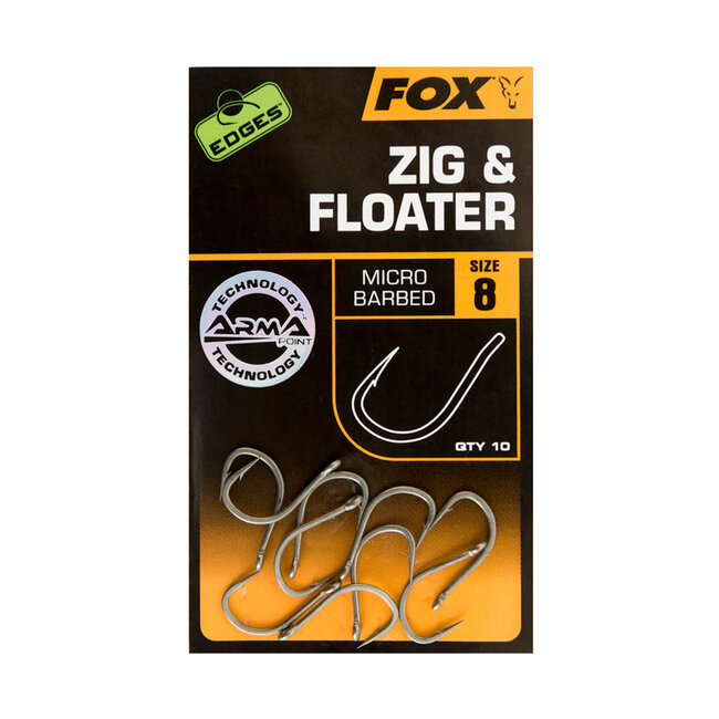 Fox Zig en floater haak maat 10 voor oppervlakte- en zigvissen