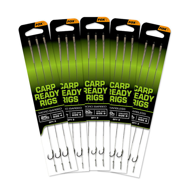 Fox Carp Rady Rigs 20 lb wide gape size 6