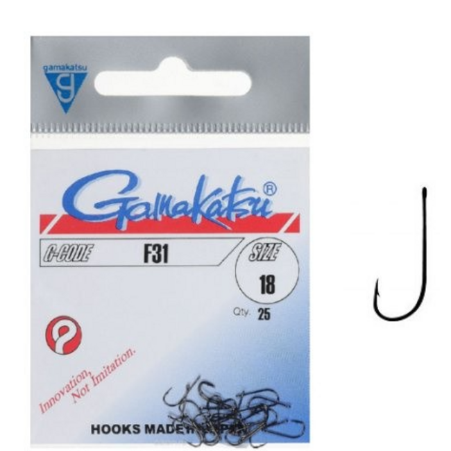 Gamakatsu Haakmaat 12 voor wormen en maden in de zomer