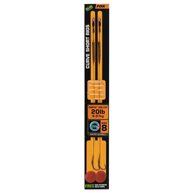 Fox Edges Curve Short 8 - 20 lb Camotex Semi Stiff  x 2