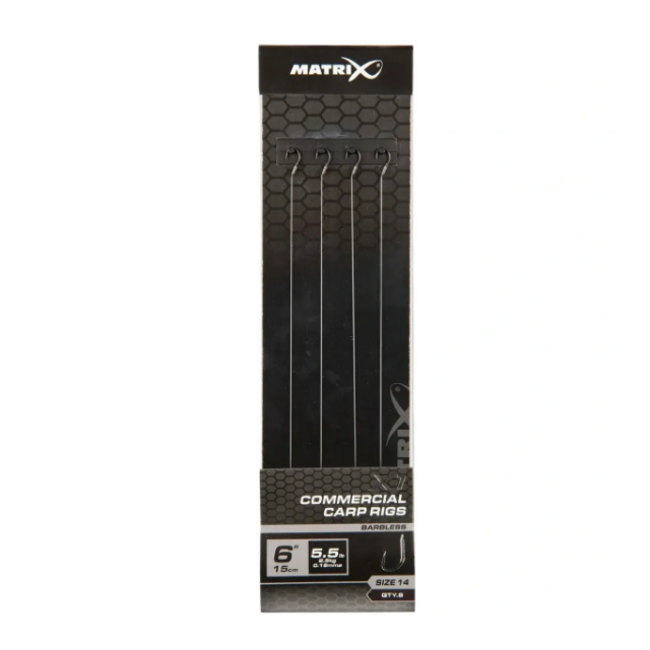 Matrix X1 Commercial Carp 10 cm Rigs Haakmaat 14