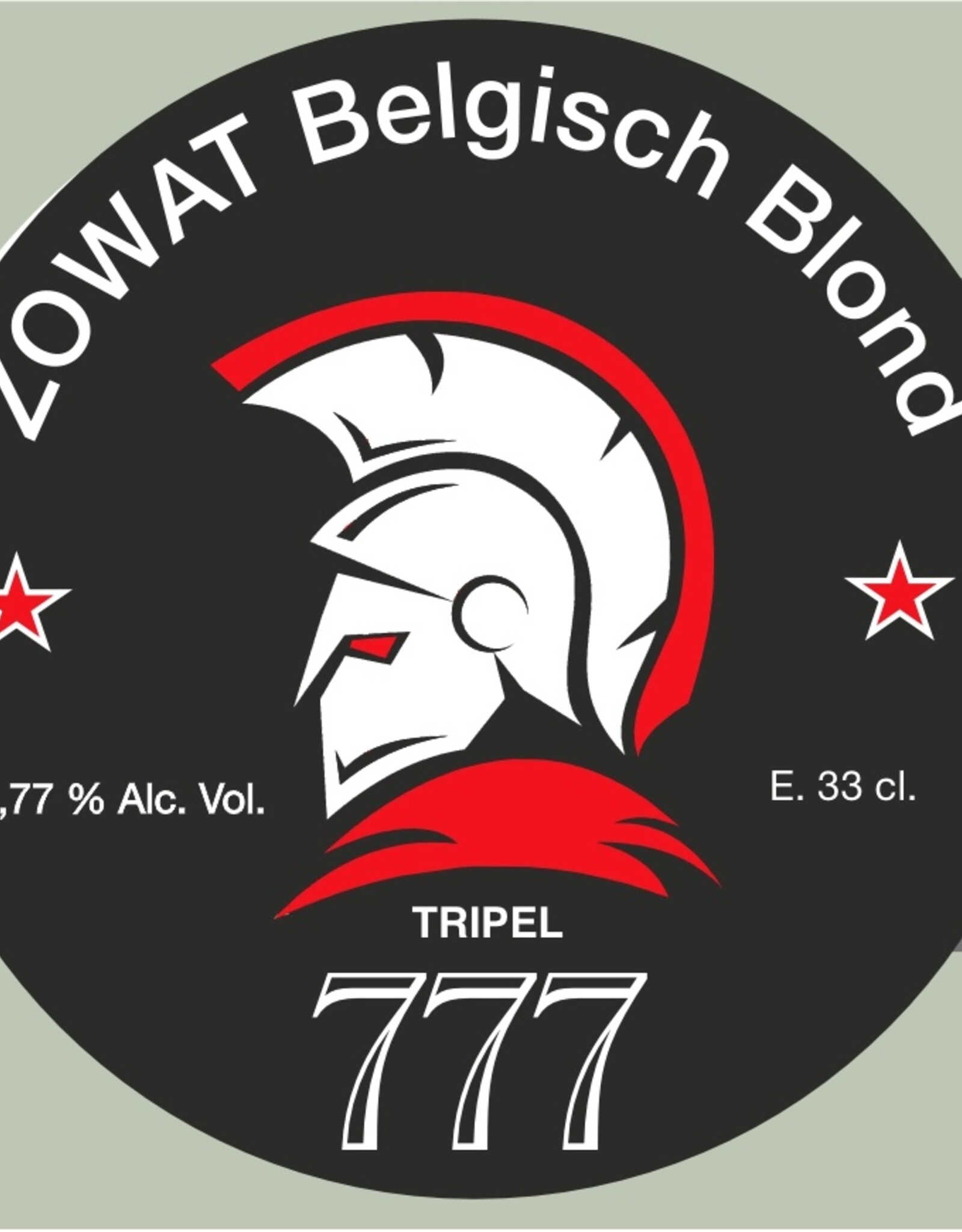 Huisbrouwerij De Borggraaf ZOWAT Belgisch Blond "777"