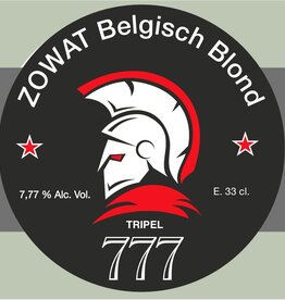 Huisbrouwerij De Borggraaf ZOWAT Belgisch Blond "777"