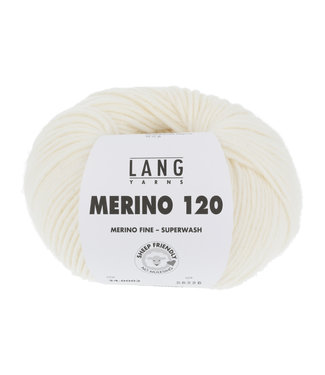 LANG Yarns Merino 120  34.0002 off white