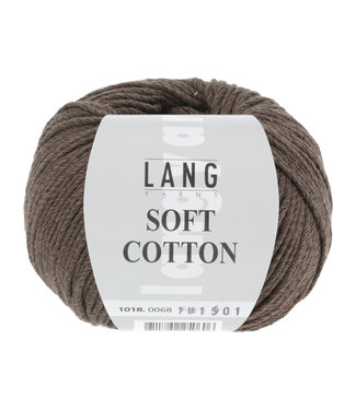 LANG Yarns Soft Cotton 068 donkerbruin