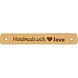 Durable Durable Leren label Handmade with love 001 set van 2 Durable Durable Leren label Handmade with love 001 set van 2