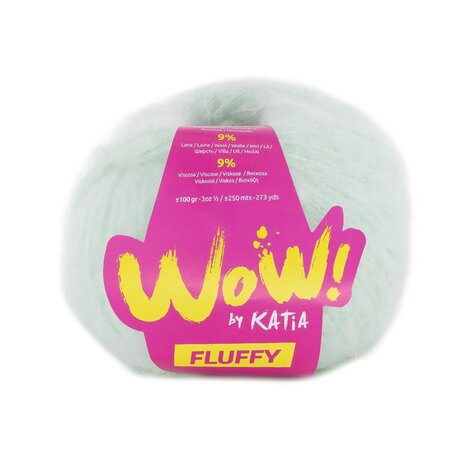 Katia Katia WOW Fluffy 90 zeer licht groen Katia Katia WOW Fluffy 90 zeer licht groen