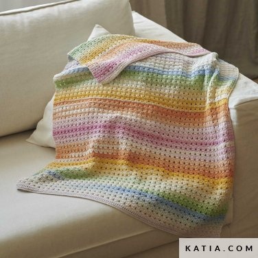 haakpatroon babydeken katoen eco katia fair cotton infinity