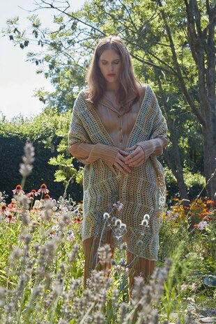 LANG Yarns haakpakket sjaal Liya Secret Garden LANG Yarns haakpakket sjaal Liya Secret Garden