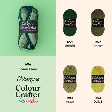 Scheepjes Colour Crafter Parade 404 Green Blend Scheepjes Colour Crafter Parade 404 Green Blend