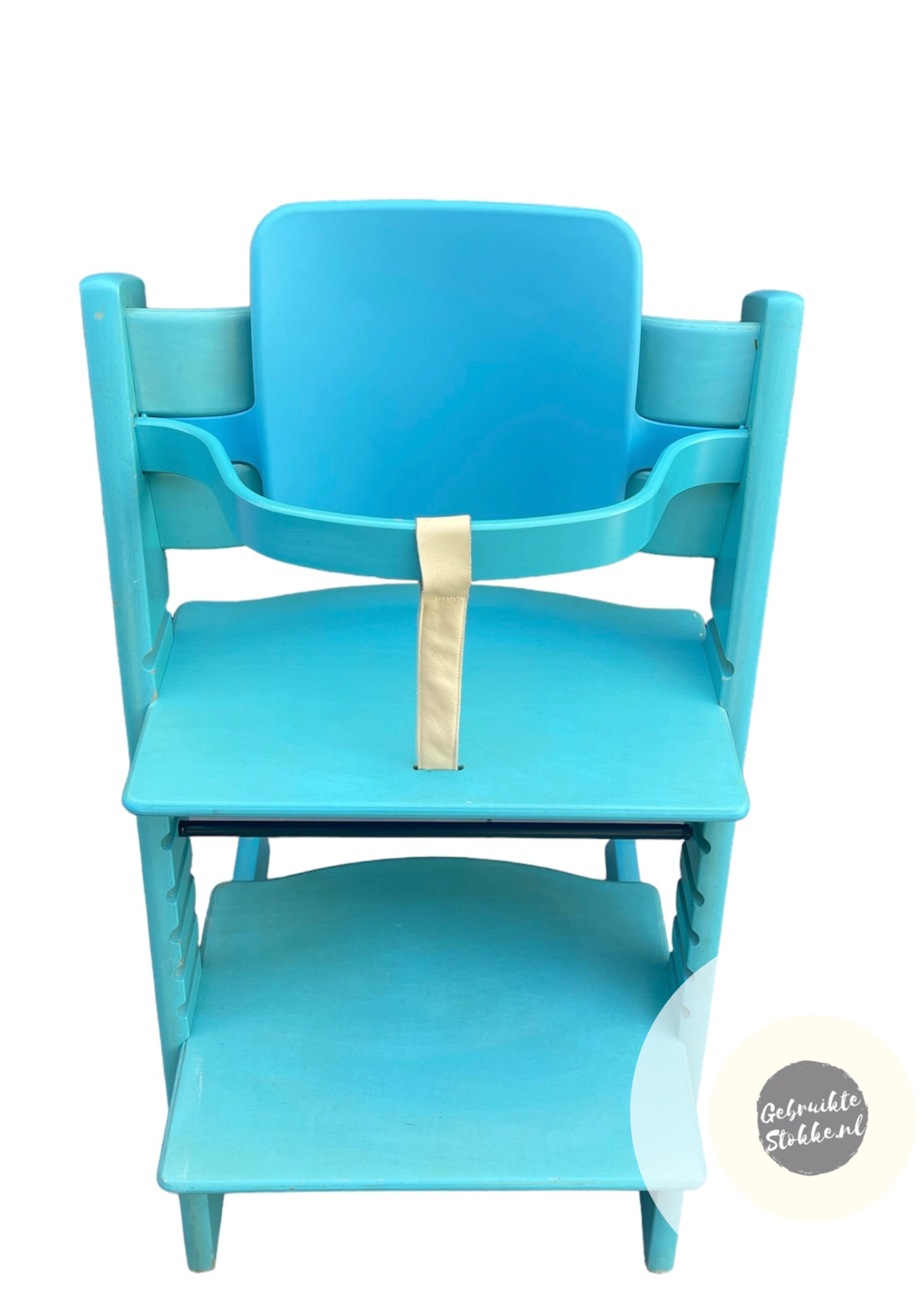 Stokke Tripp Trapp kinderstoel blauw licht gebruikt