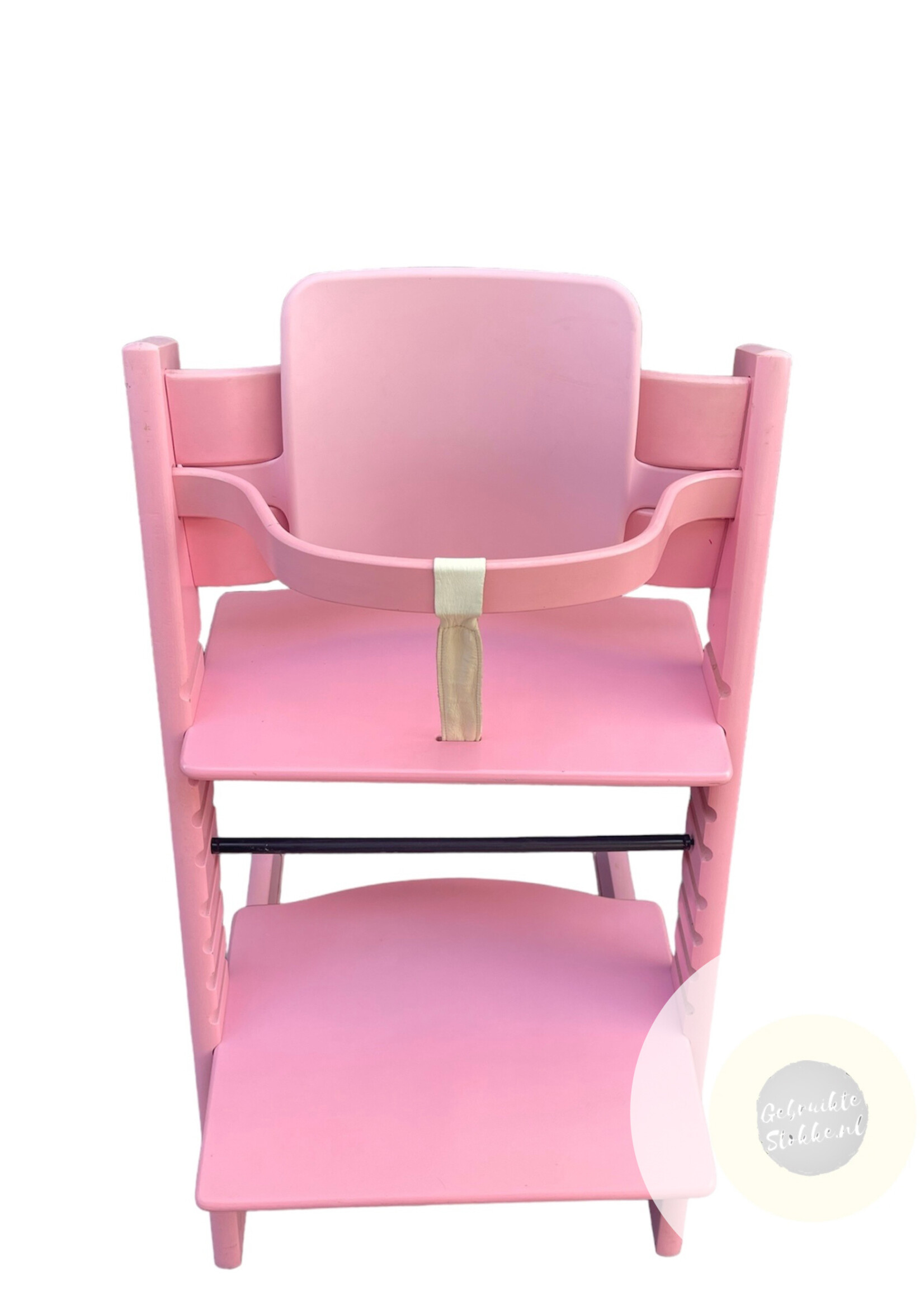 Stokke Tripp Trapp kinderstoel roze licht gebruikt