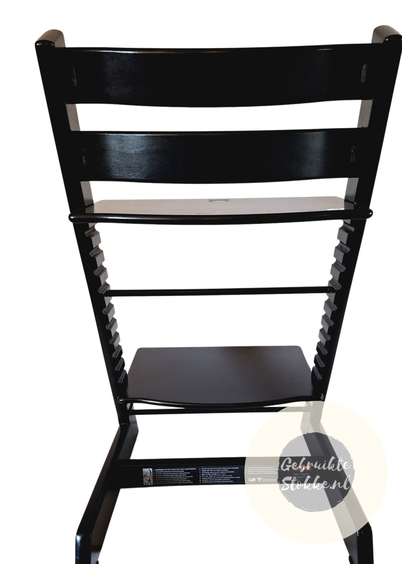 Stokke Tripp Trapp kinderstoel zwart compleet