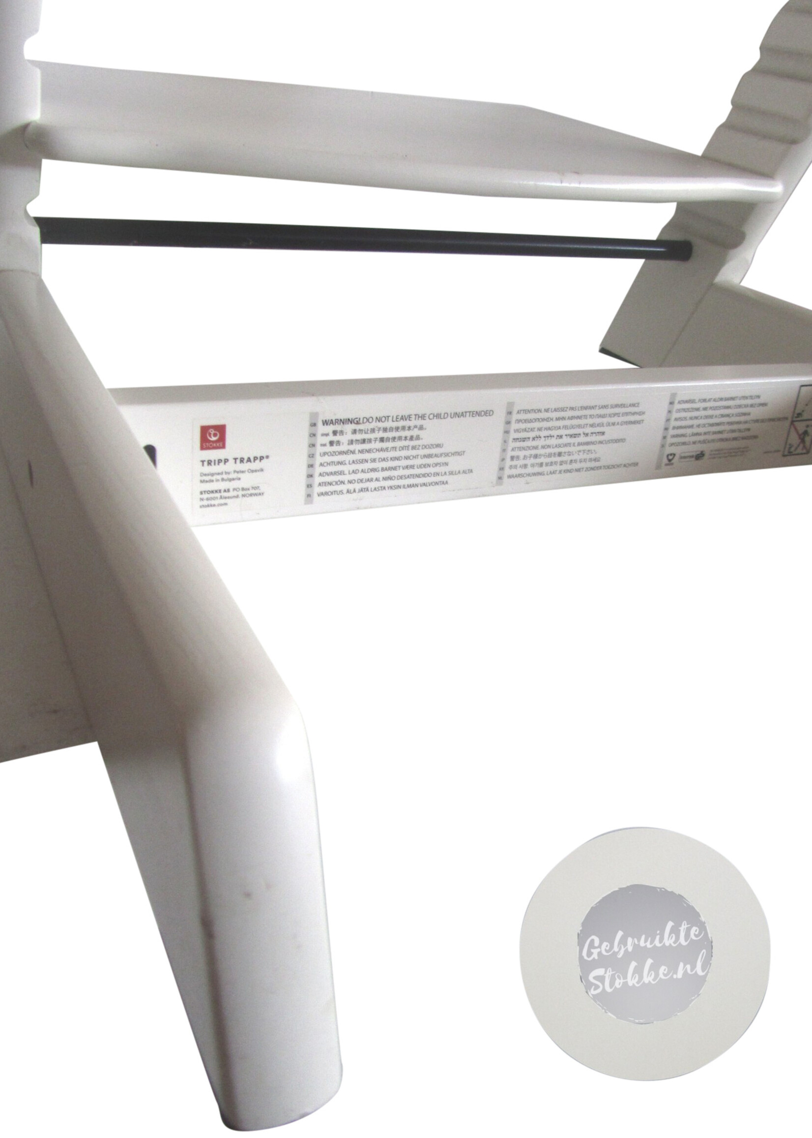 Stokke Tripp Trapp kinderstoel wit compleet