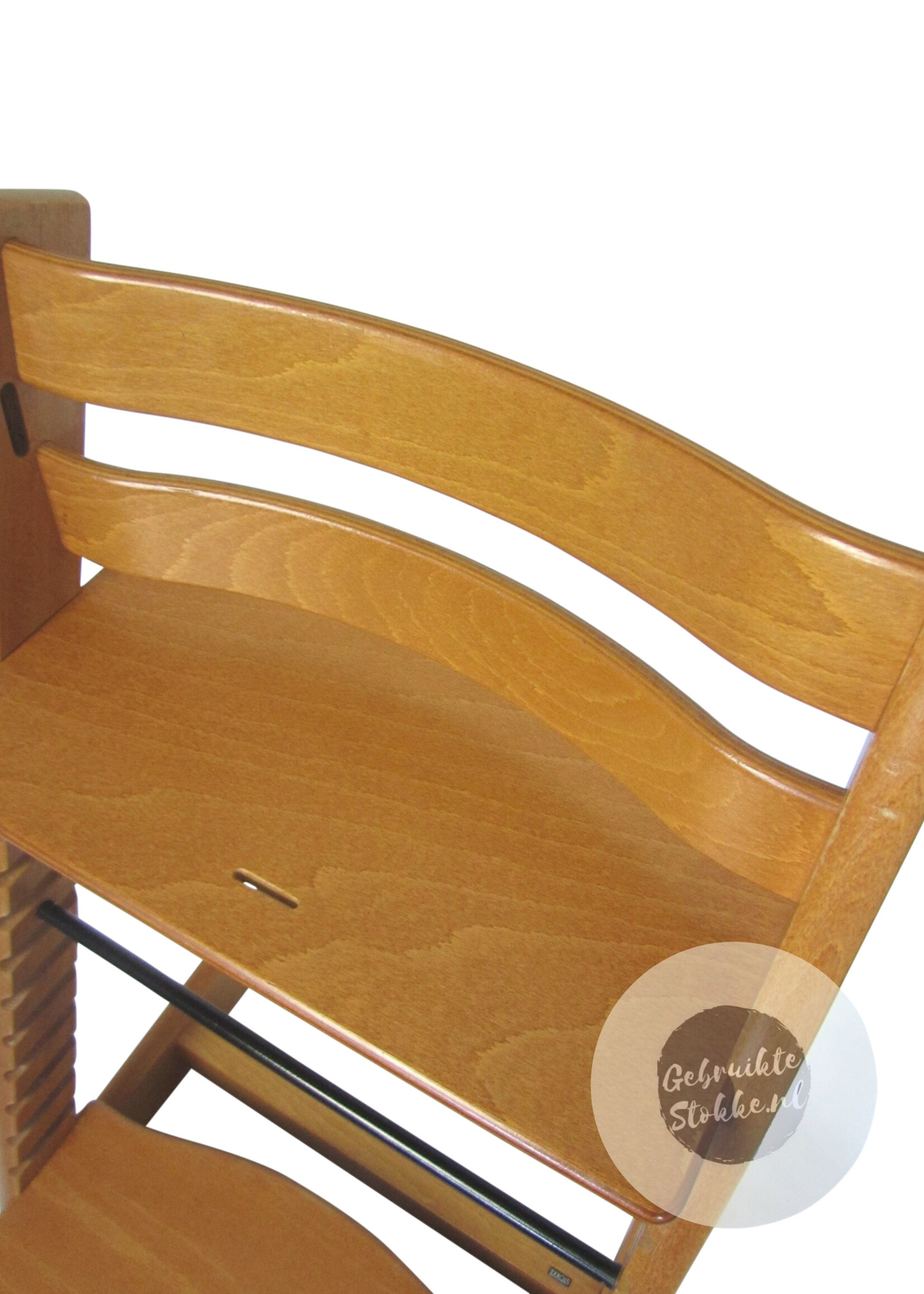 Stokke kinderstoel kersen licht gebruikt
