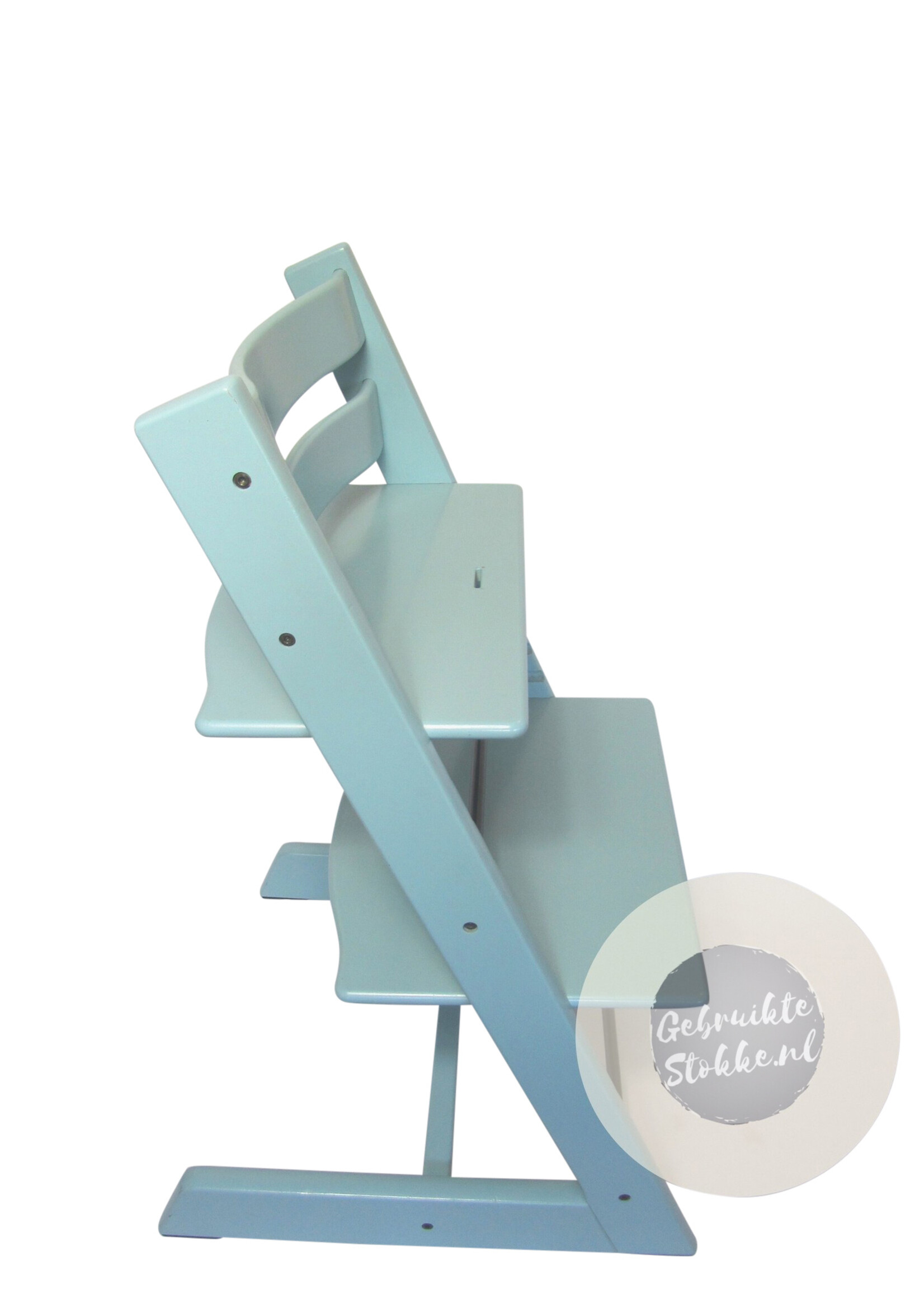 Stokke Tripp Trapp kinderstoel aqua blue licht gebruikt