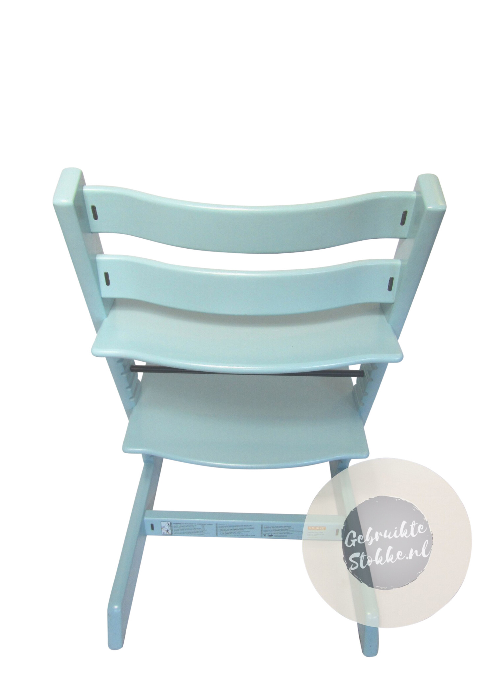 Stokke Tripp Trapp kinderstoel aqua blue licht gebruikt