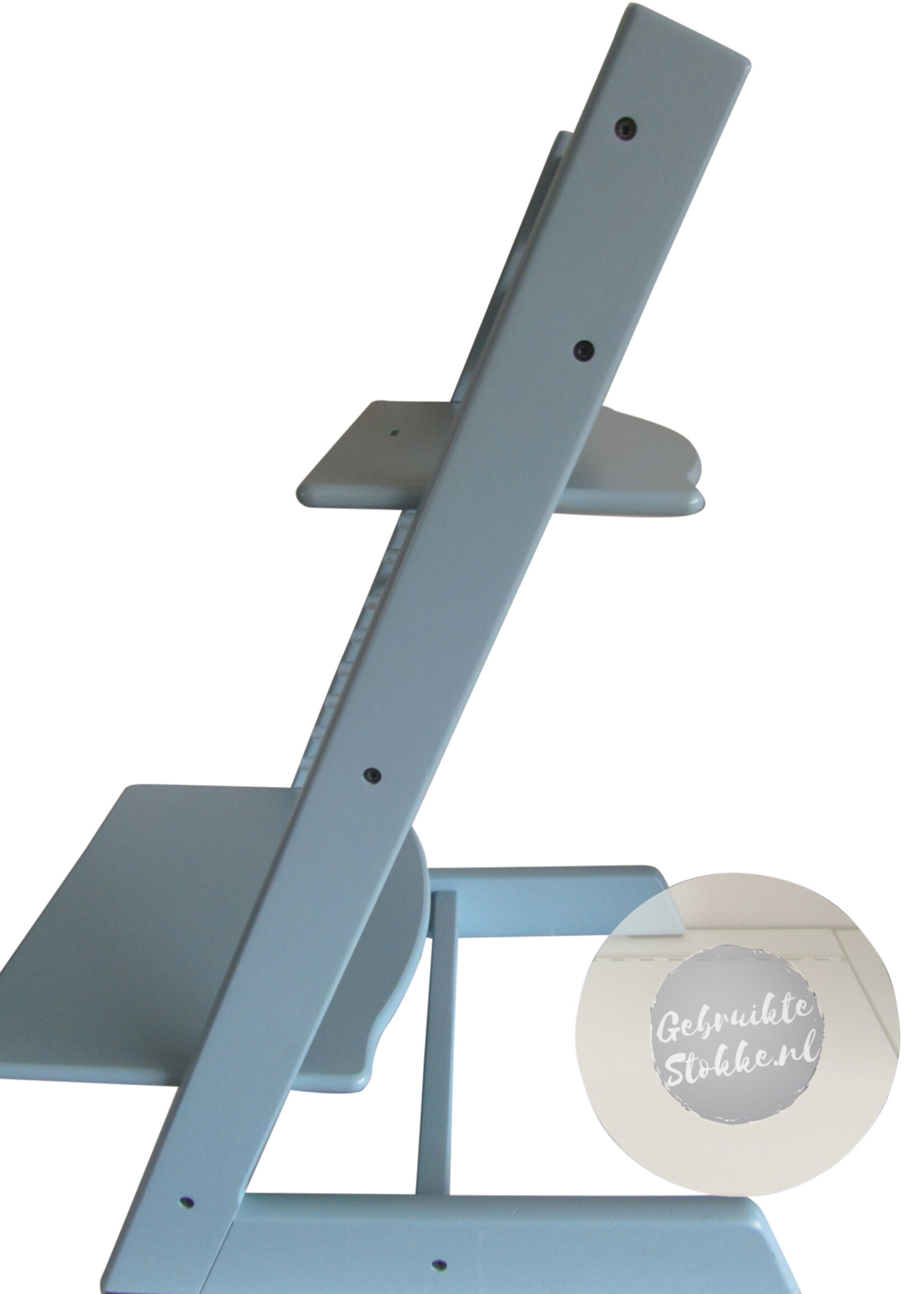 Stokke Tripp Trapp kinderstoel aqua blue licht gebruikt