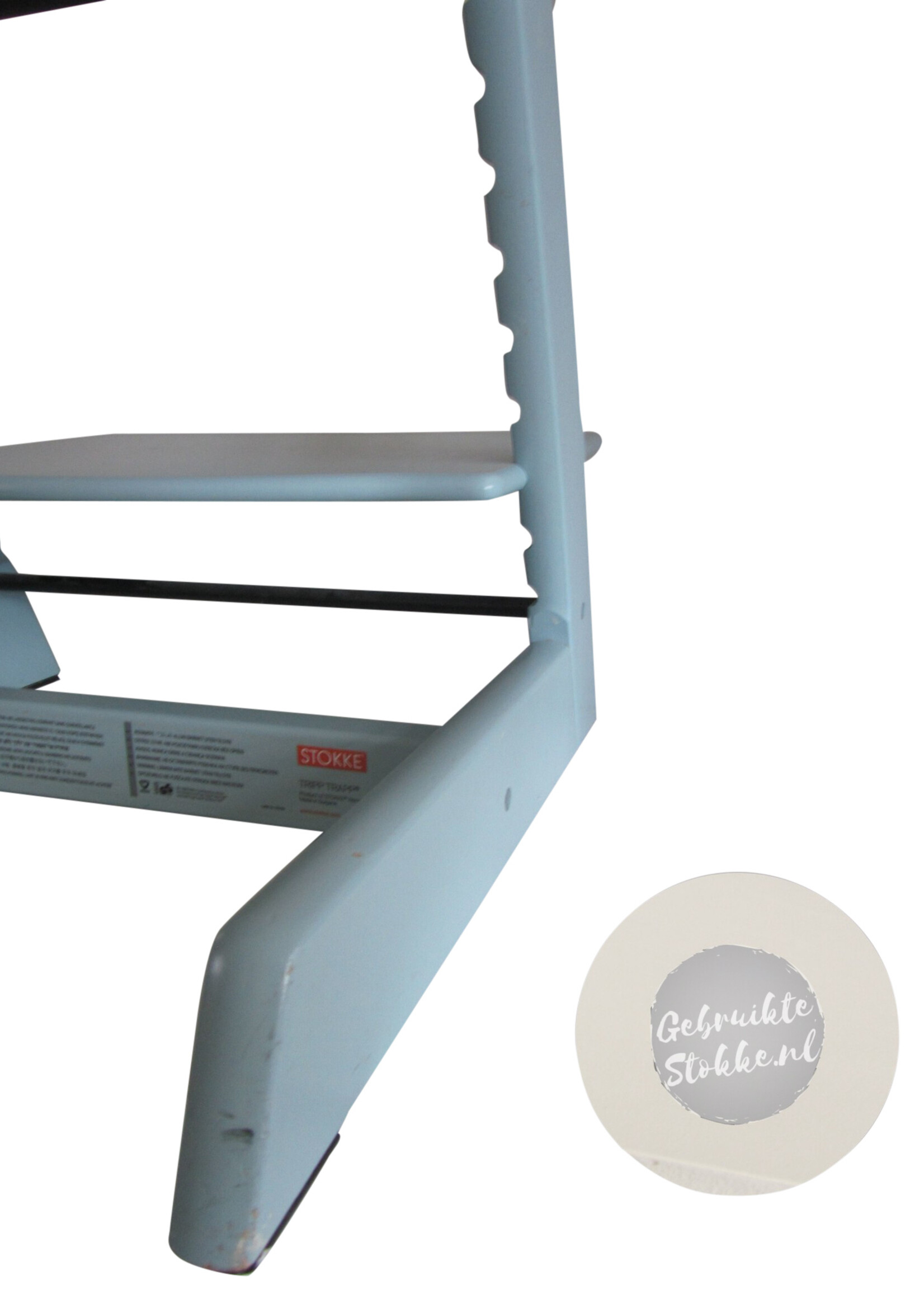 Stokke Tripp Trapp kinderstoel aqua blue licht gebruikt