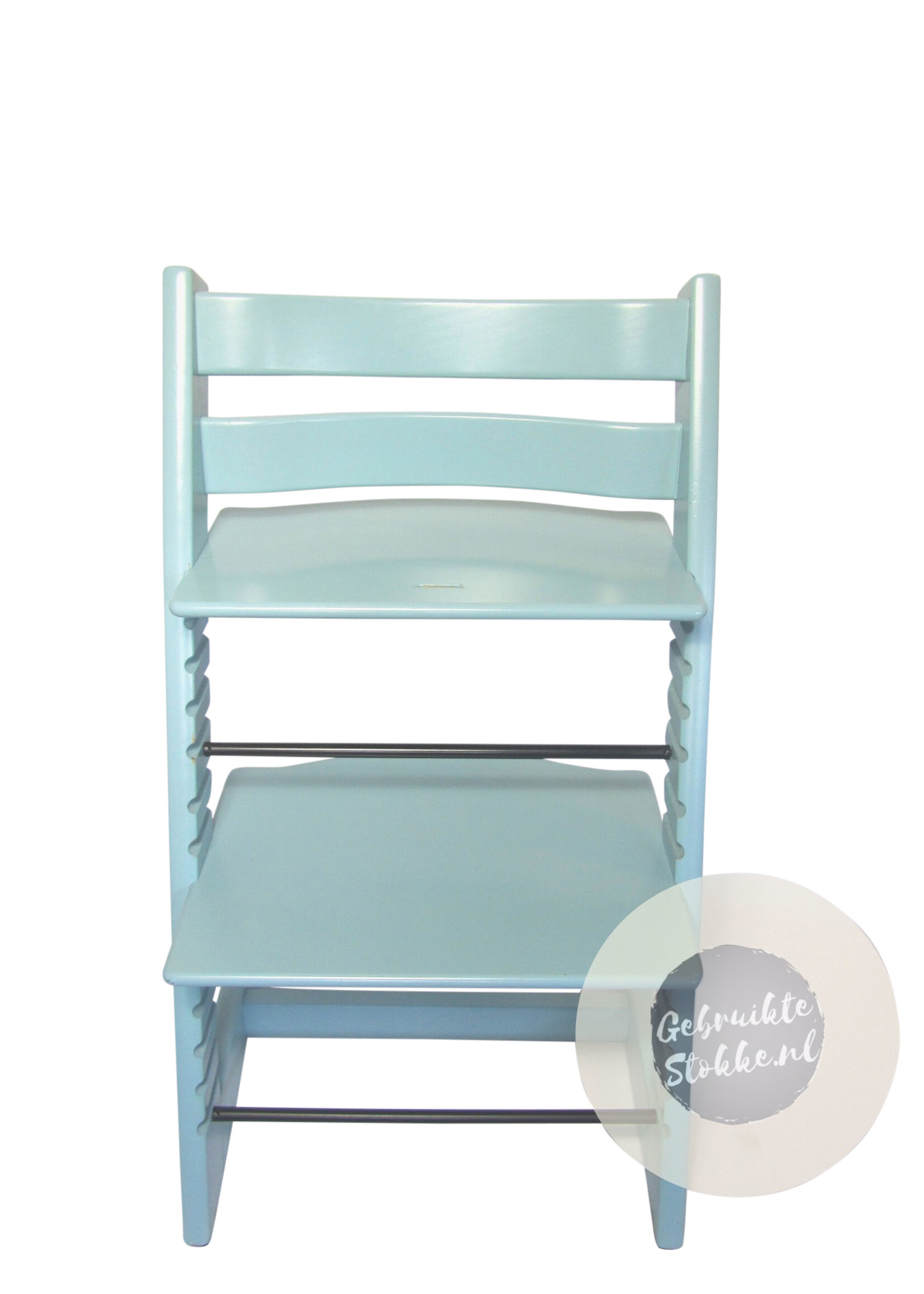 Stokke Tripp Trapp kinderstoel aqua blue licht gebruikt