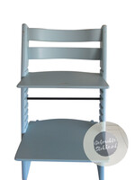 kinderstoel aqua blue zichtbaar gebruikt