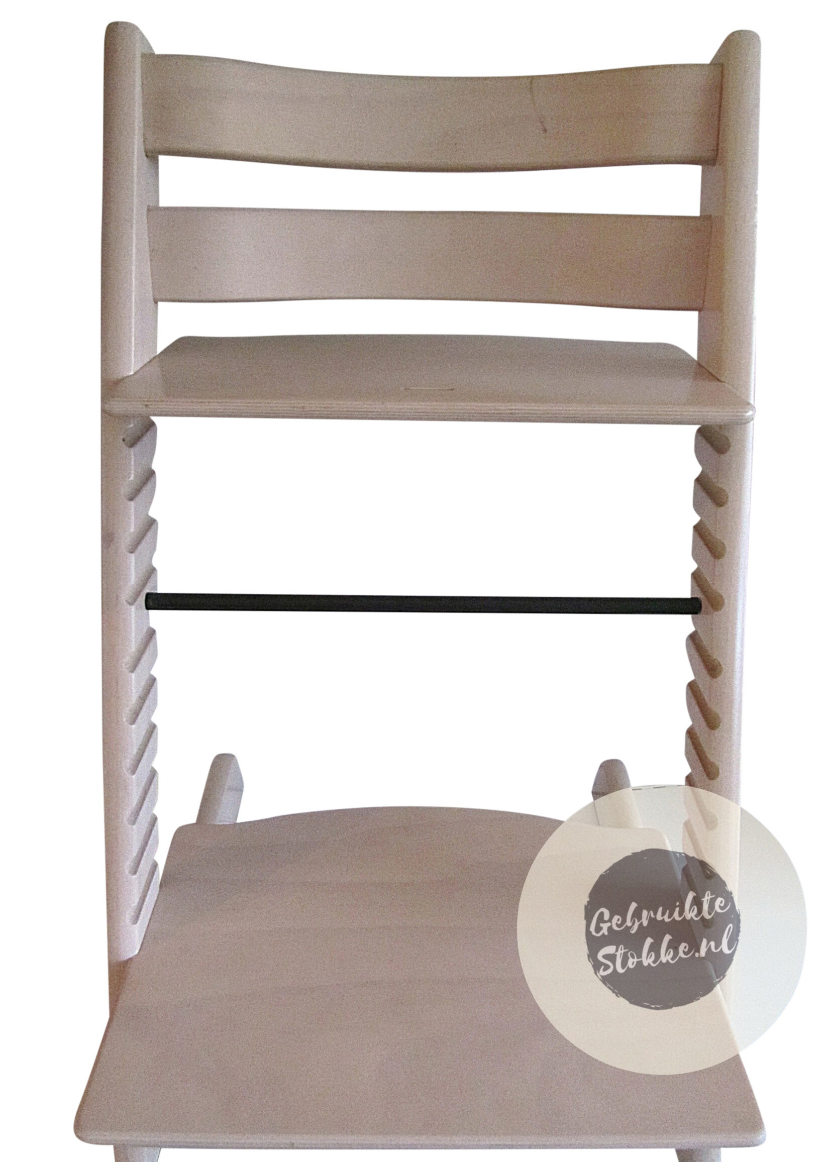 Stokke Tripp Trapp kinderstoel white wash licht gebruikt