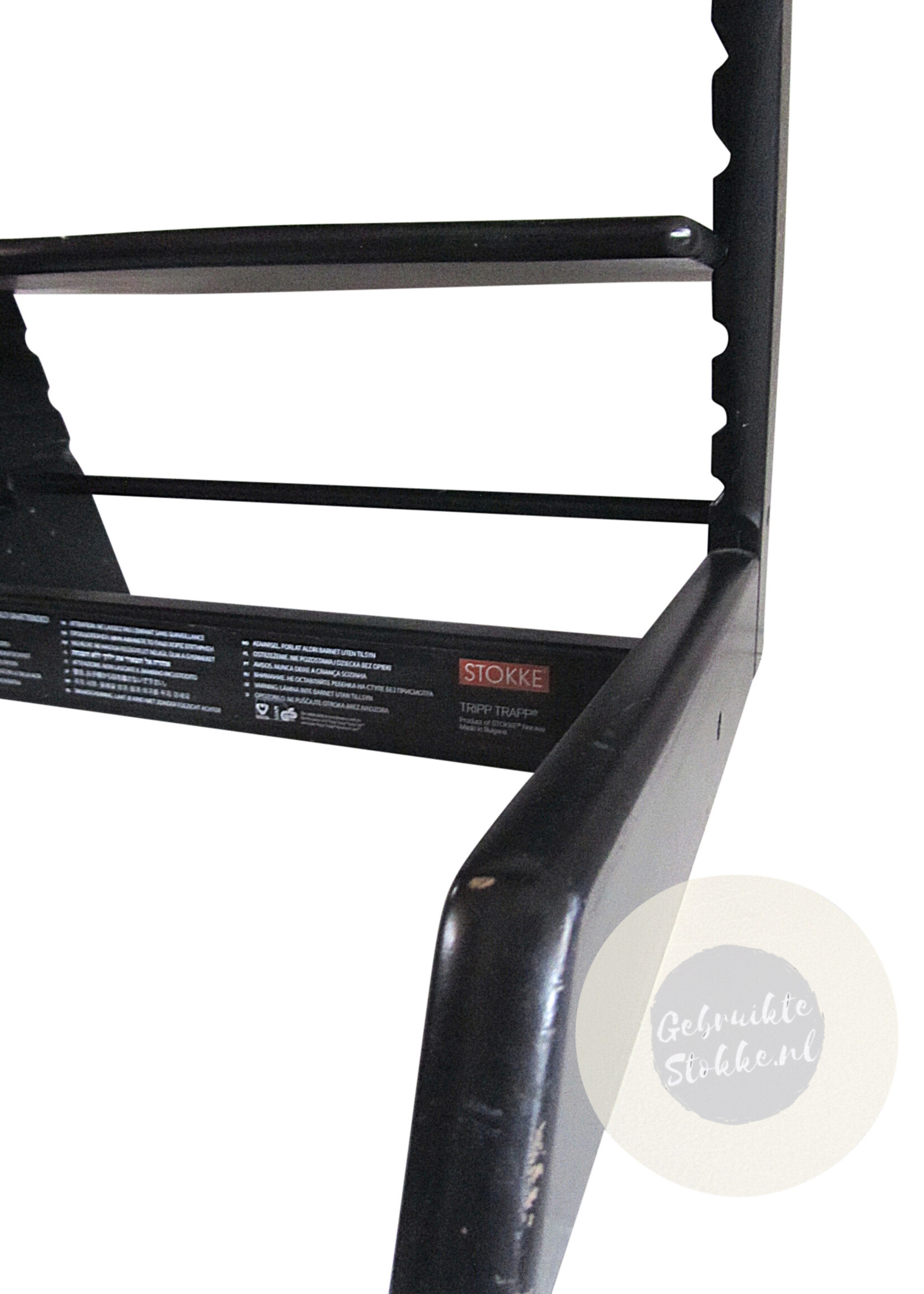 Stokke Tripp Trapp kinderstoel zwart licht gebruikt