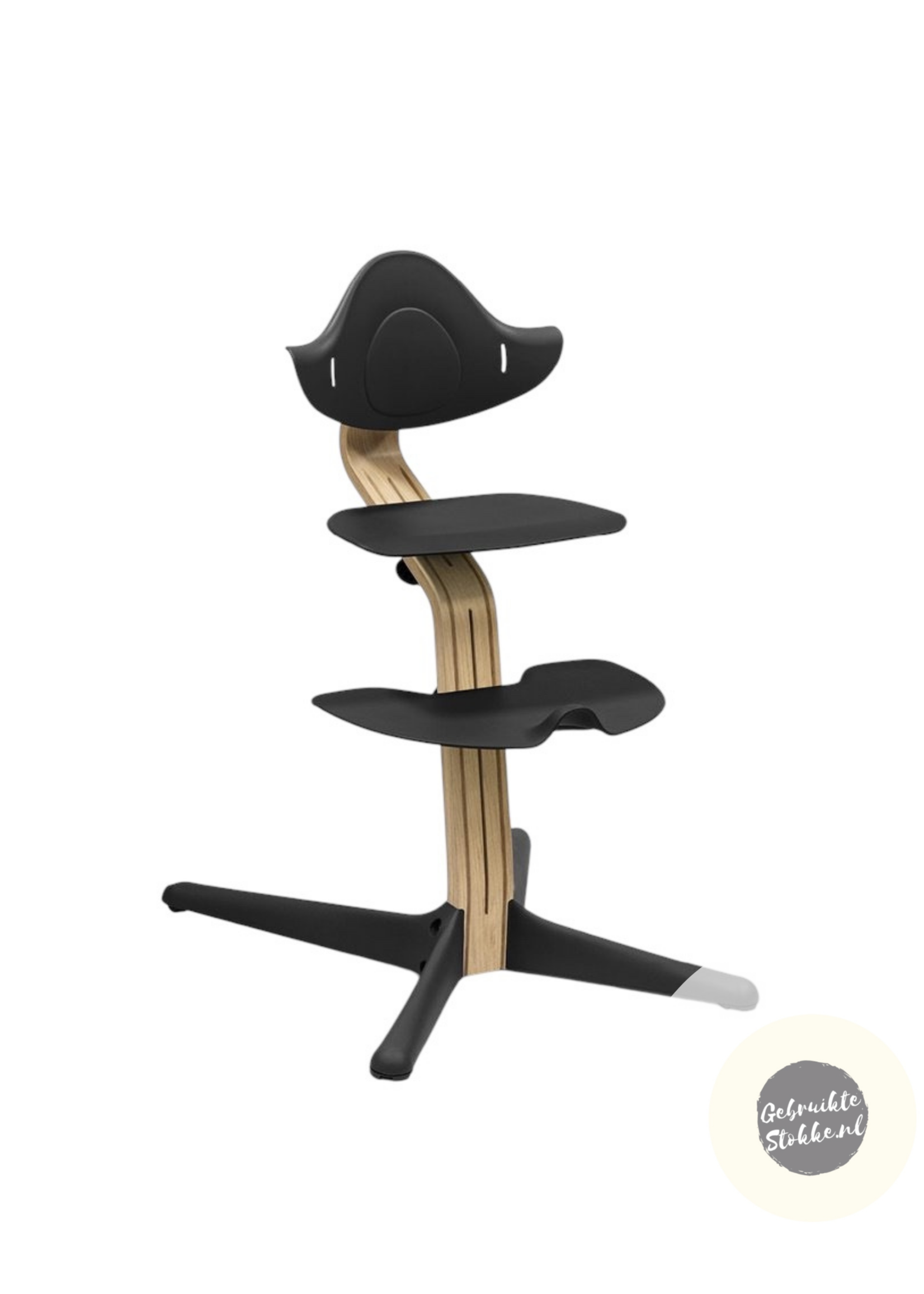 Stokke Nomi kinderstoel zwart/beuken