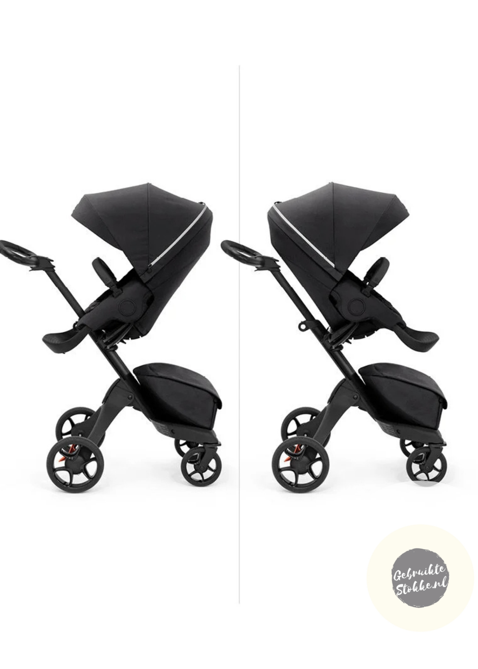 Stokke Xplory X zwart met reiswieg
