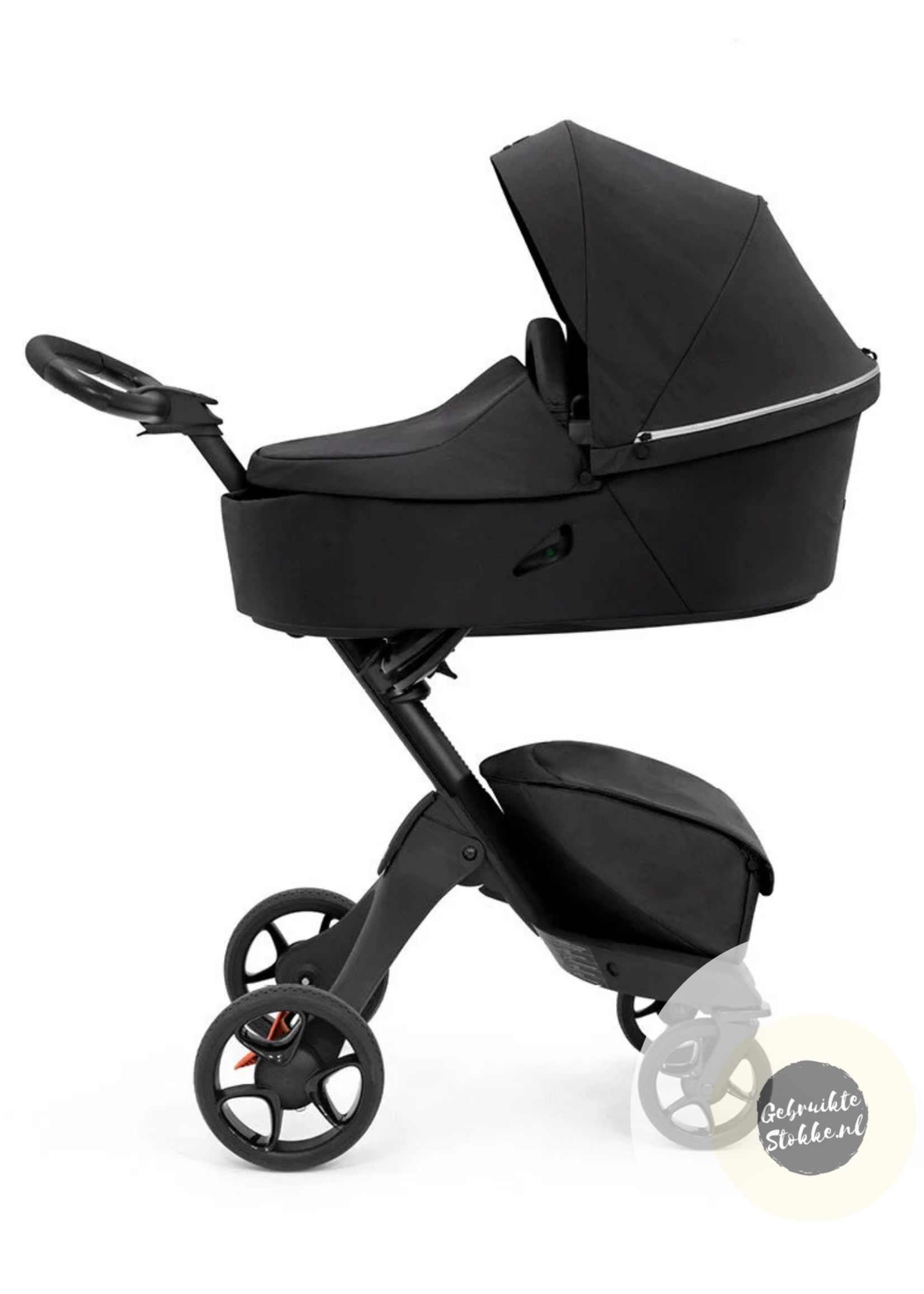Stokke Xplory X zwart met reiswieg