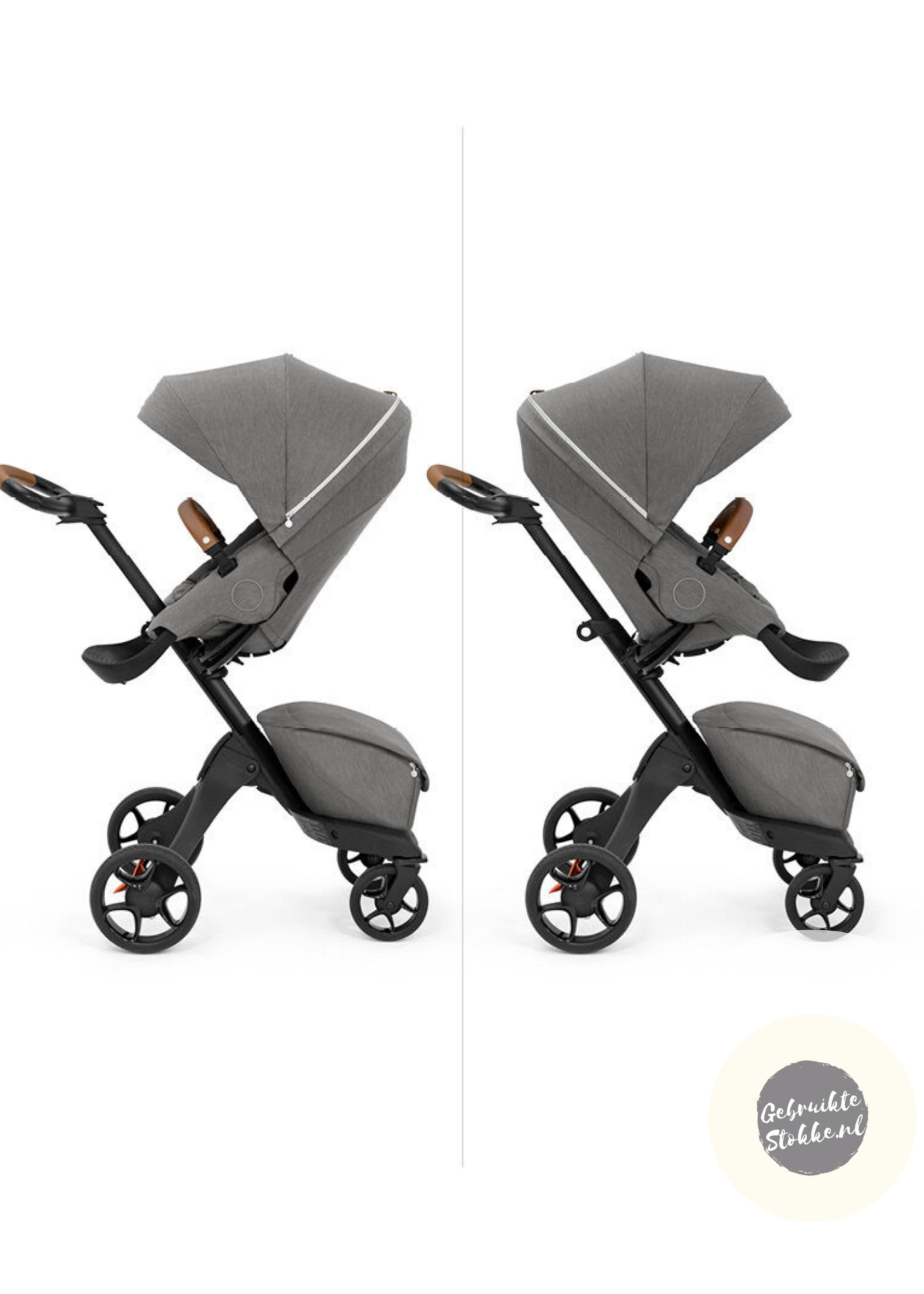 Stokke Xplory X modern grijs met reiswieg