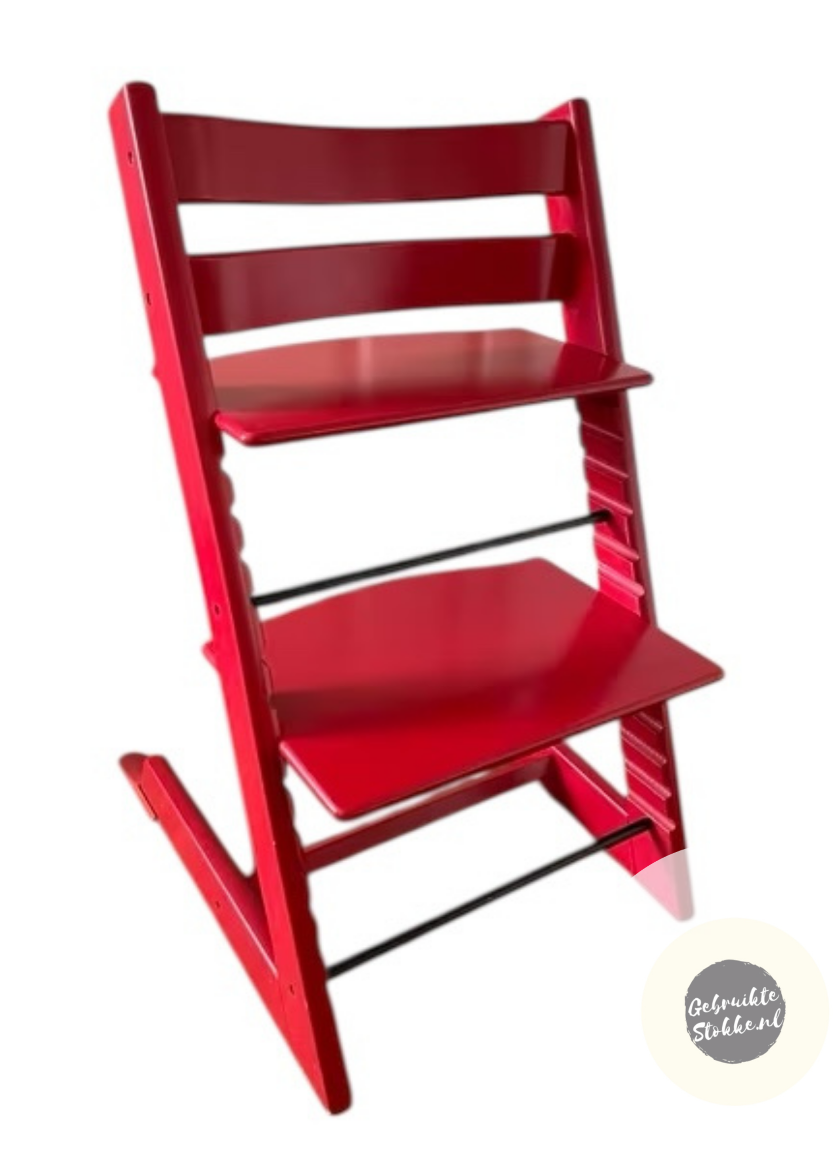 Stokke Tripp Trapp kinderstoel rood compleet