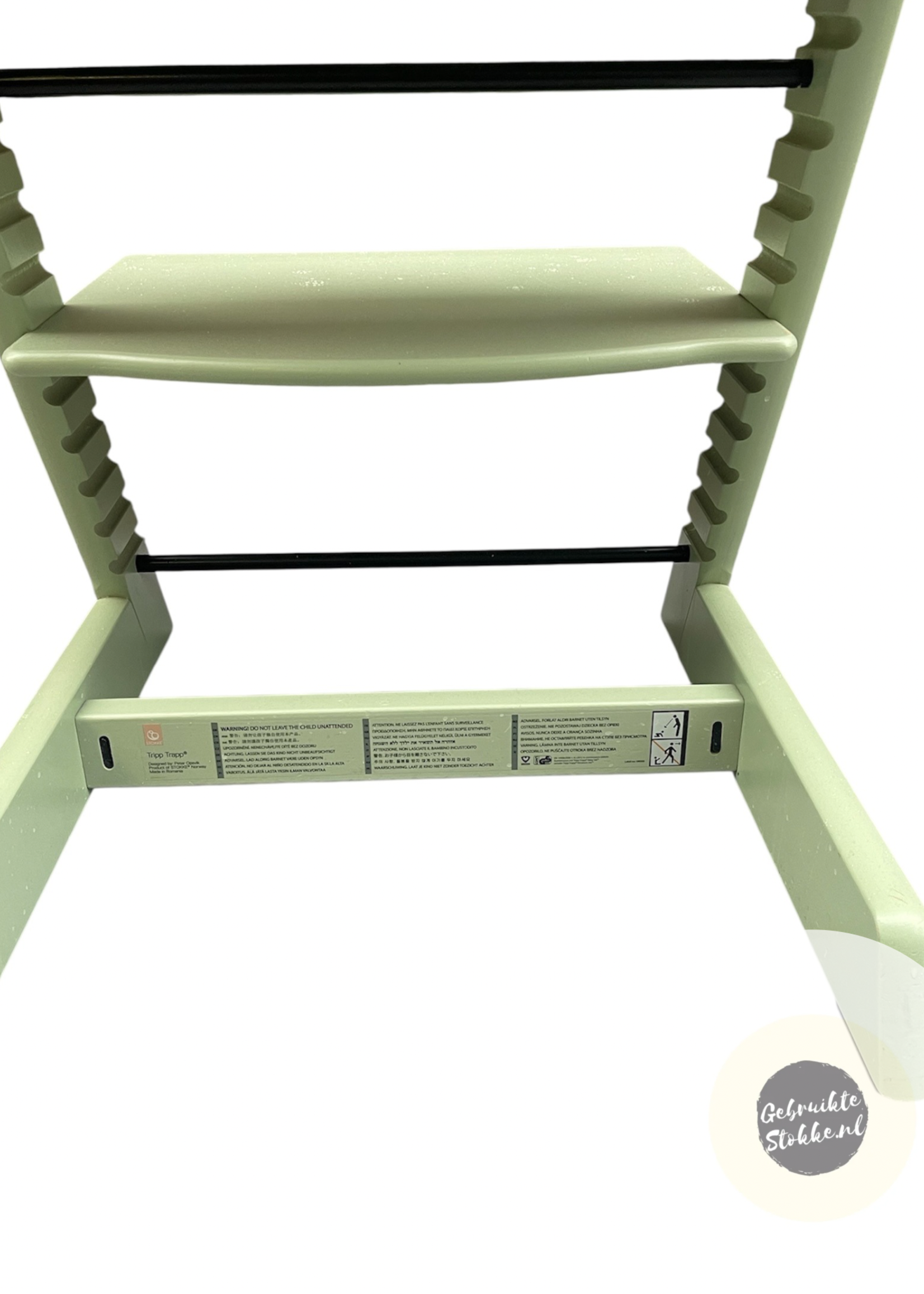 Stokke Tripp Trapp kinderstoel moss green licht gebruikt