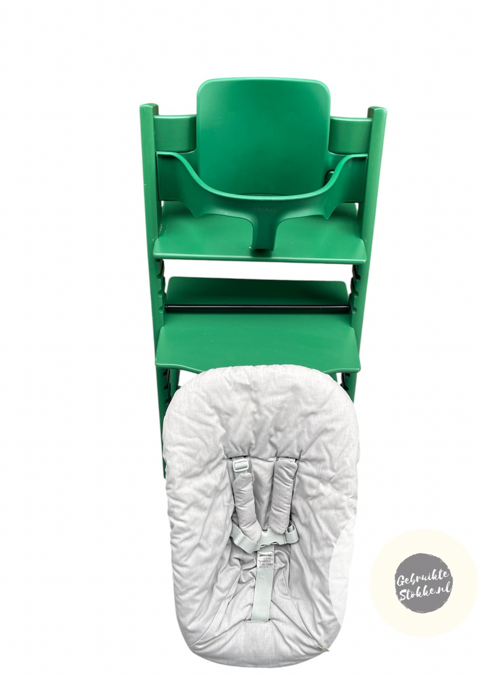 Stokke Tripp Trapp kinderstoel groen compleet