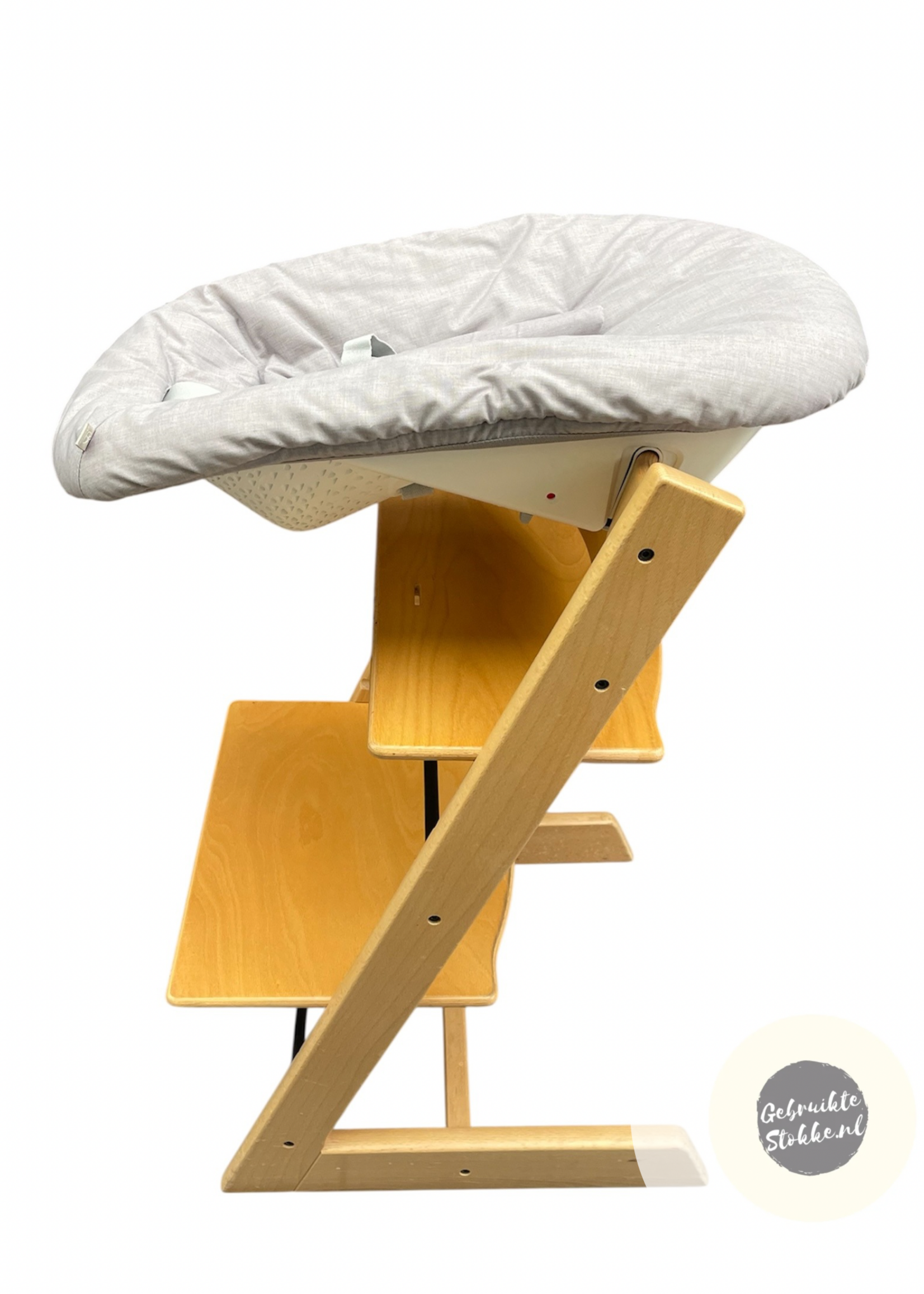 Stokke Tripp Trapp kinderstoel beuken, licht gebruikt, compleet