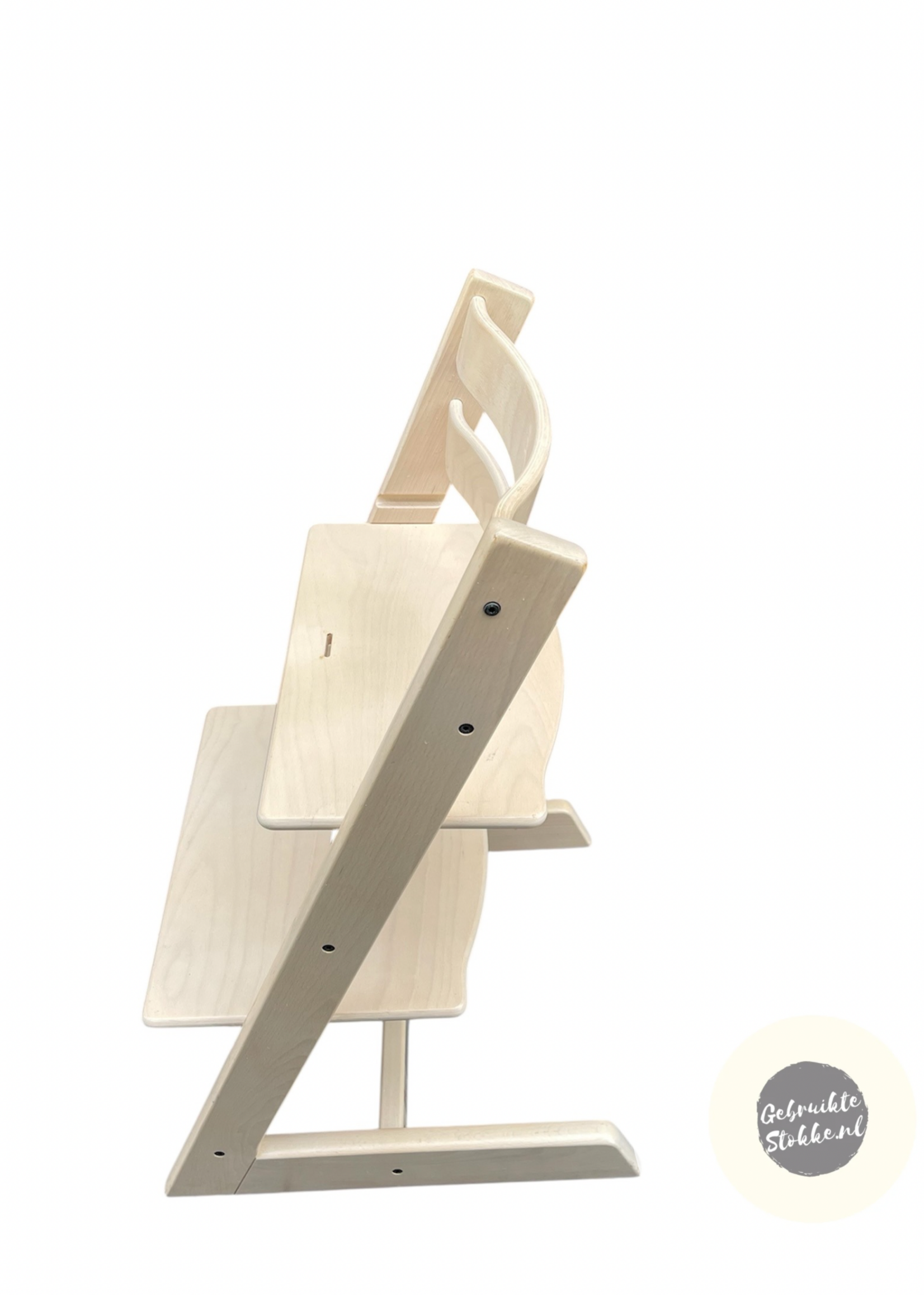 Stokke Tripp Trapp kinderstoel white wash licht gebruikt