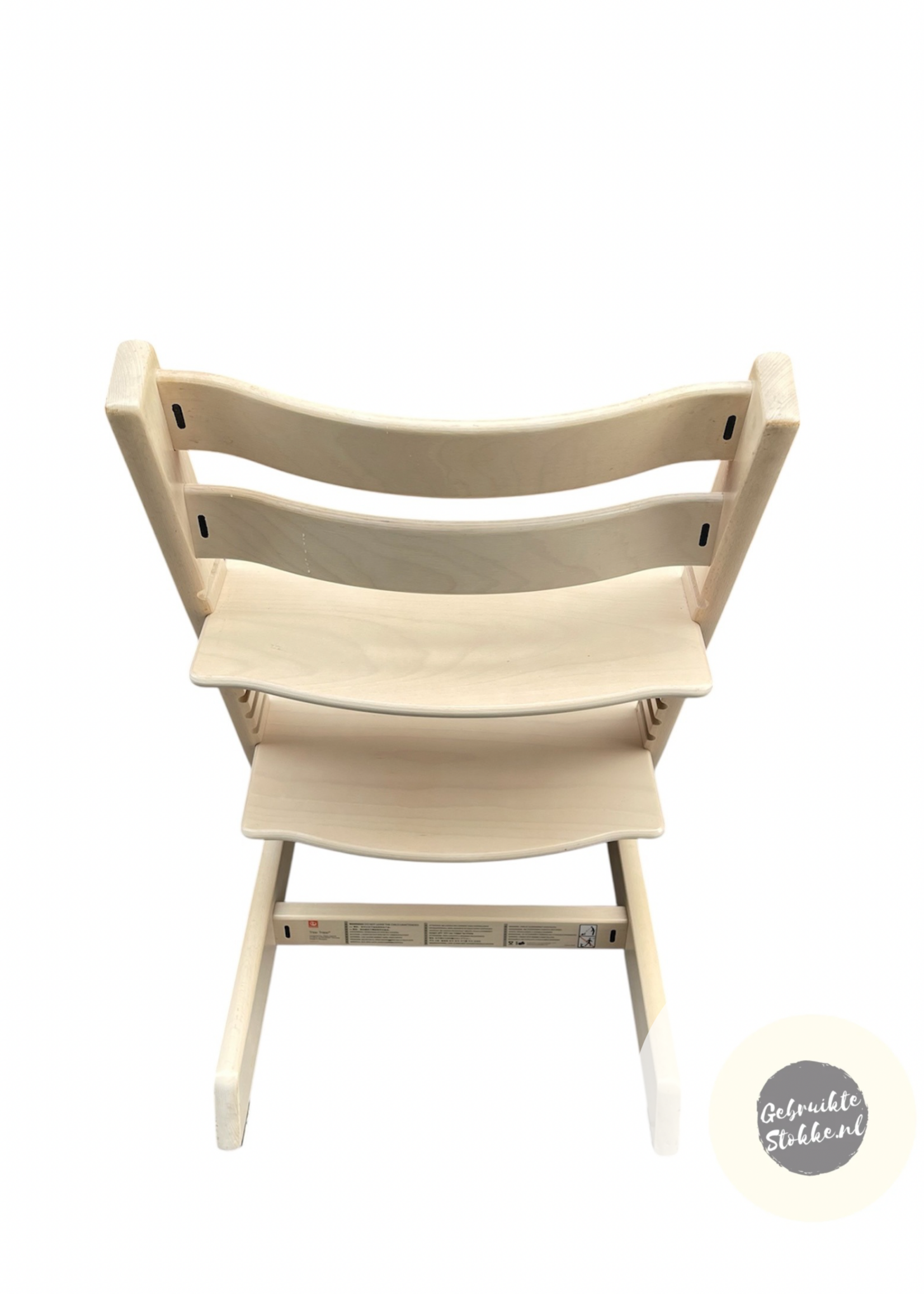 Stokke Tripp Trapp kinderstoel white wash licht gebruikt