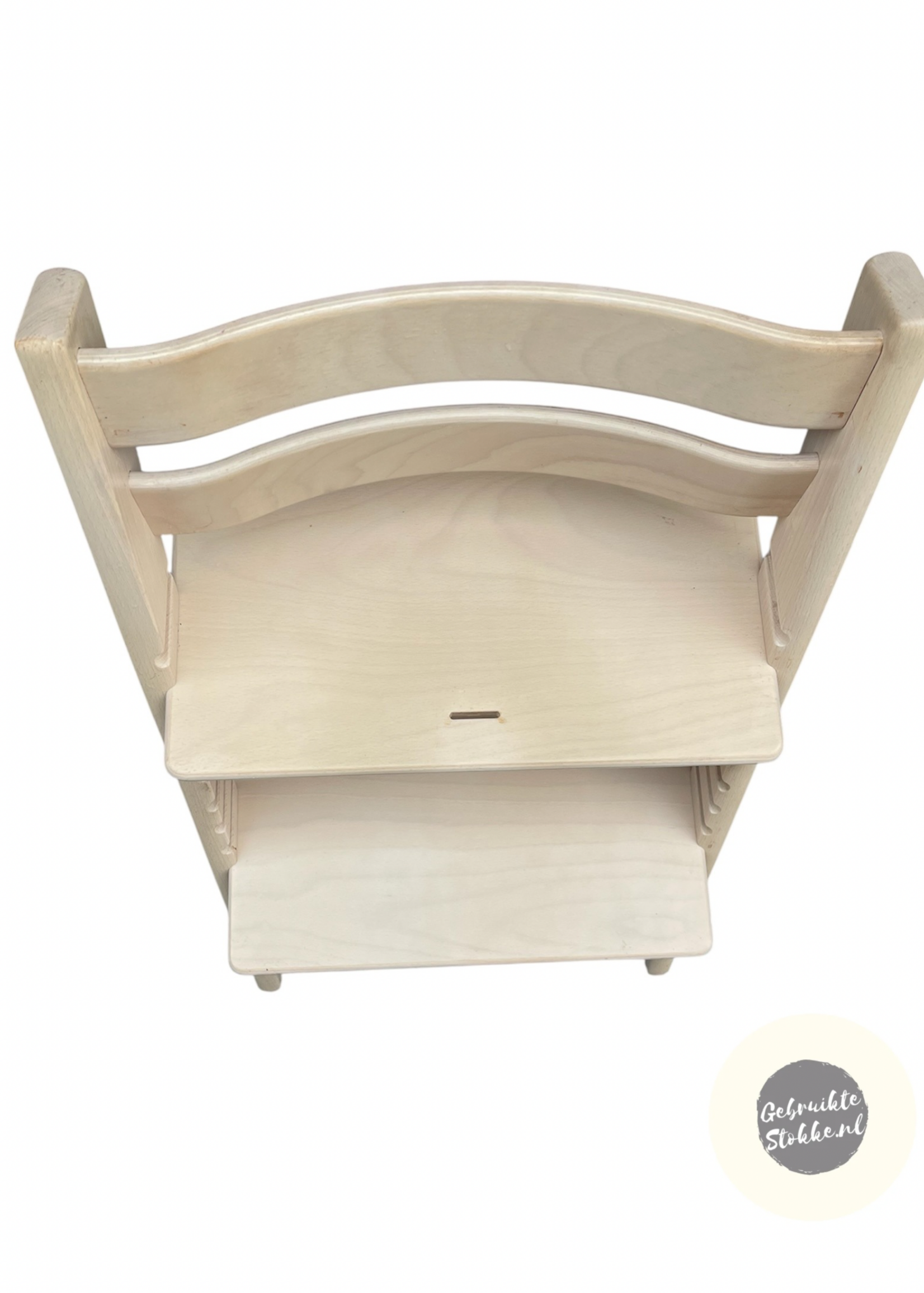 Stokke Tripp Trapp kinderstoel white wash licht gebruikt