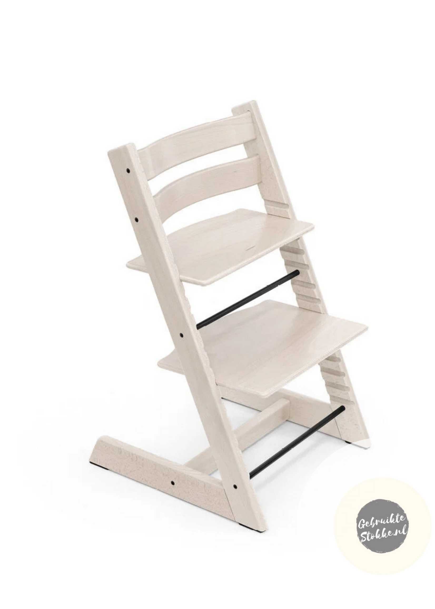 Stokke Tripp Trapp kinderstoel white wash licht gebruikt