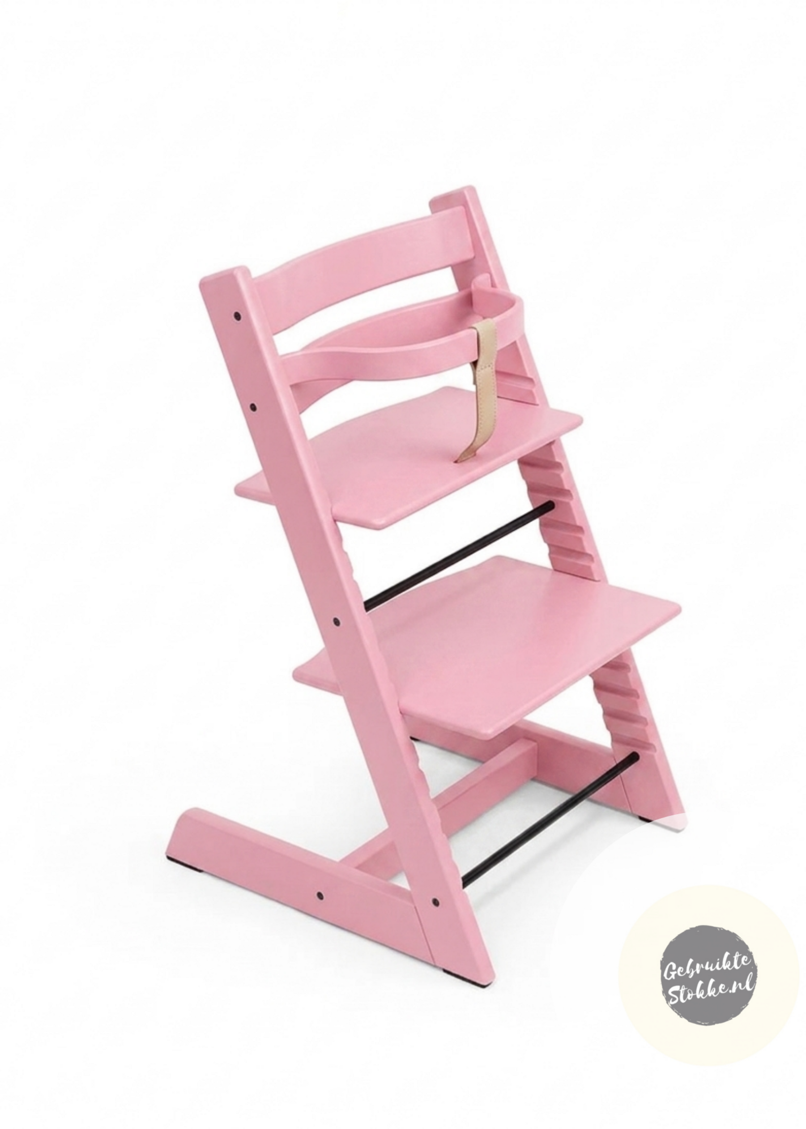 Stokke Tripp Trapp kinderstoel roze licht gebruikt