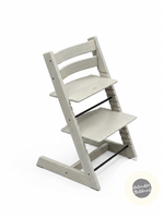 Kinderstoel oak greywash licht gebruikt