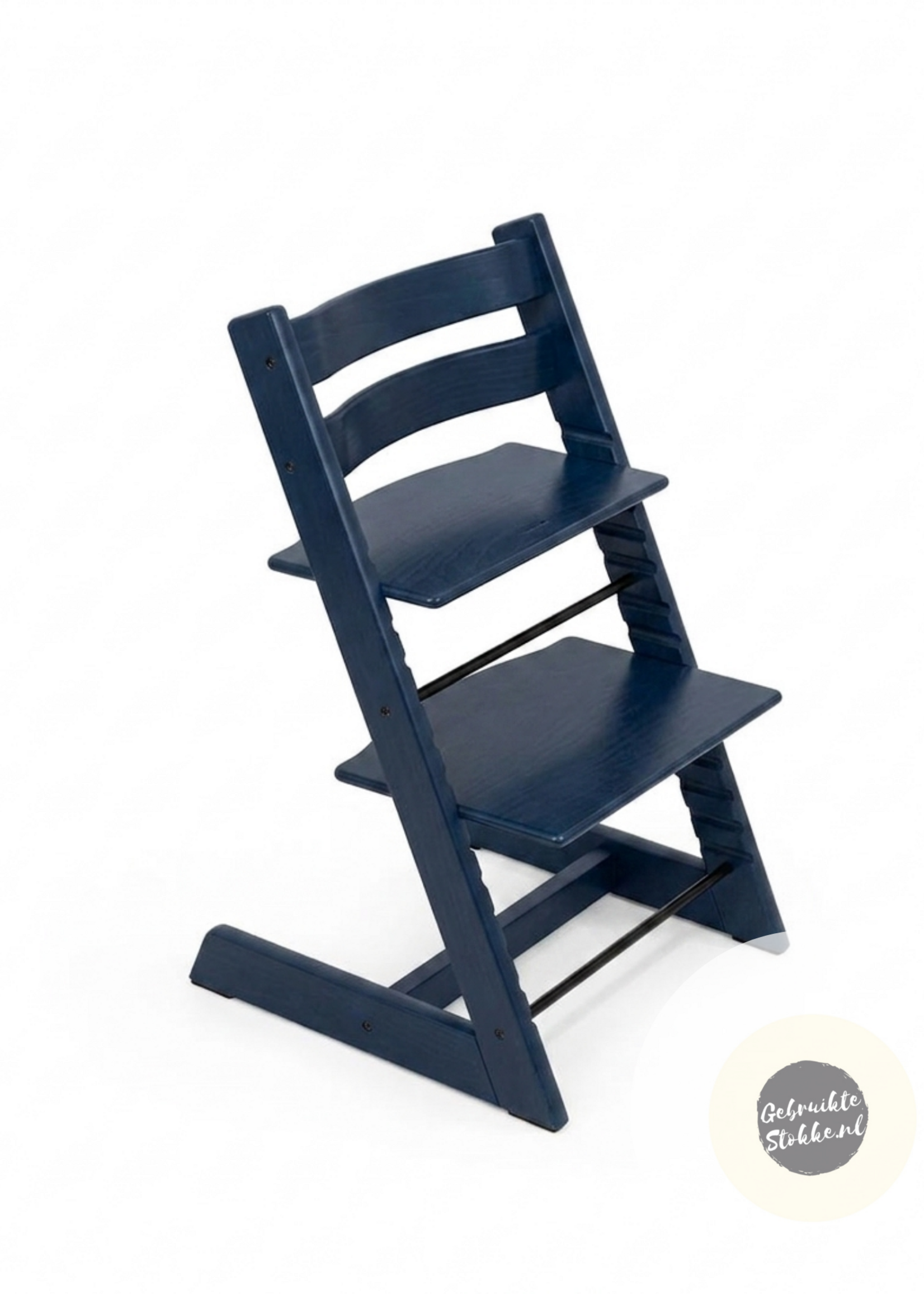Stokke Tripp Trapp kinderstoel dark blue licht gebruikt
