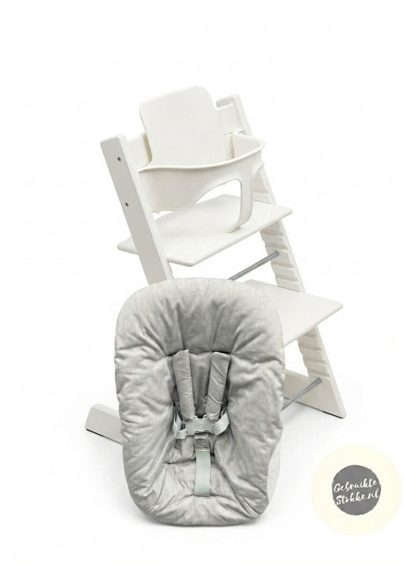 Stokke Tripp Trapp kinderstoel wit compleet