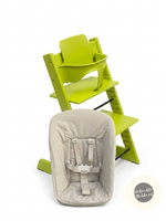 Kinderstoel lime green, licht gebruikt, compleet