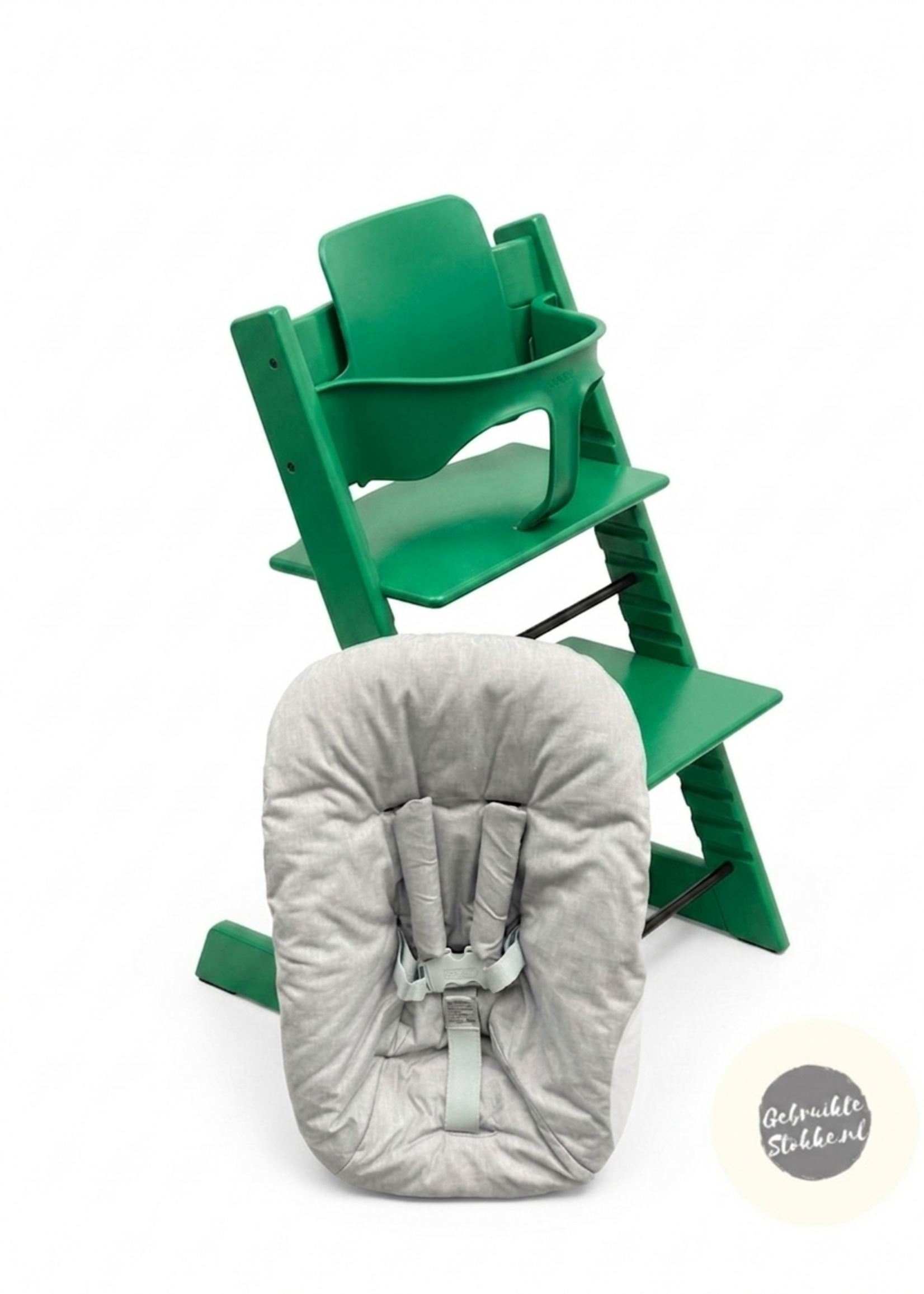 Stokke Tripp Trapp kinderstoel groen compleet