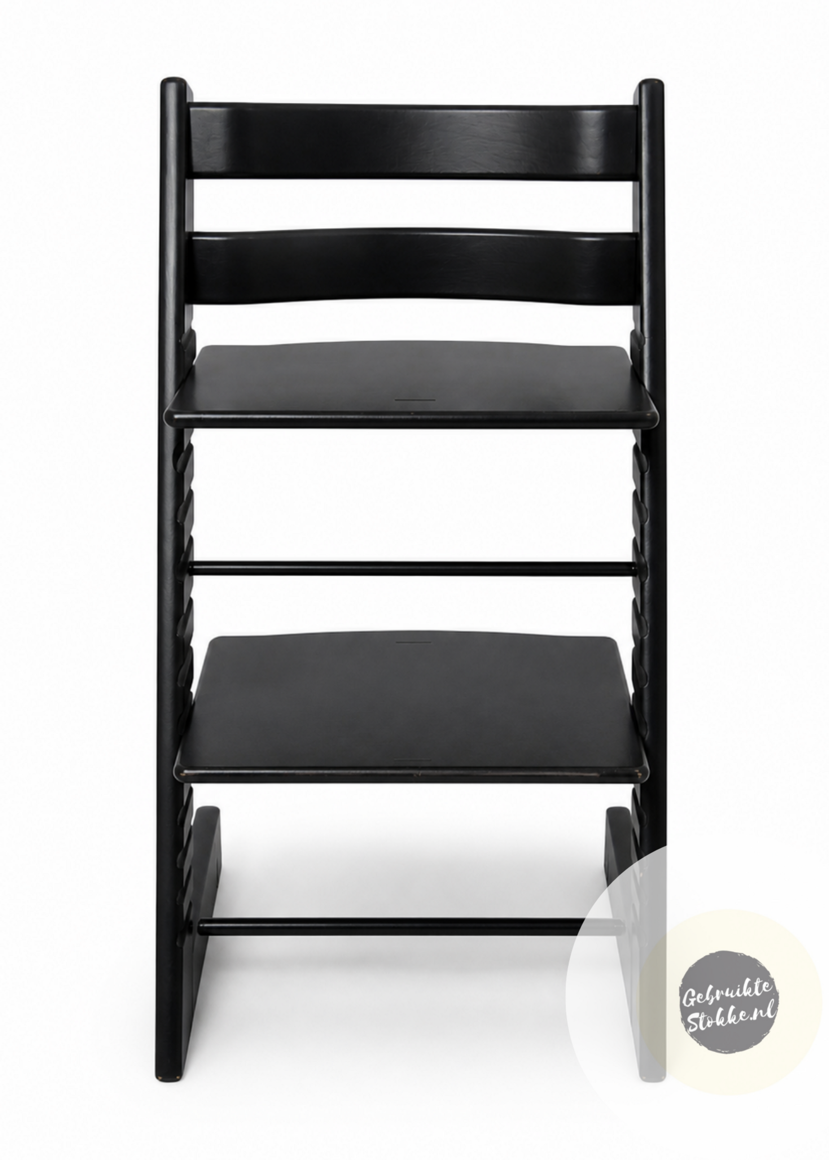 Stokke Tripp Trapp kinderstoel zwart zo goed als nieuw