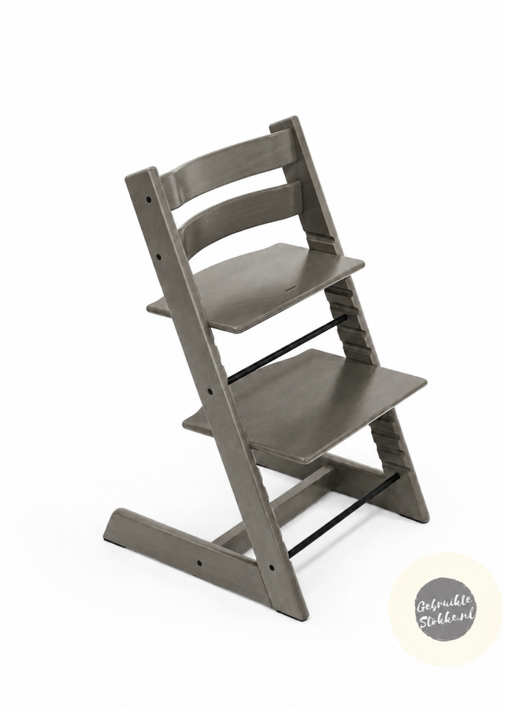 Stokke Tripp Trapp kinderstoel hazey grey licht gebruikt
