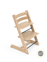 Kinderstoel oak naturel licht gebruikt