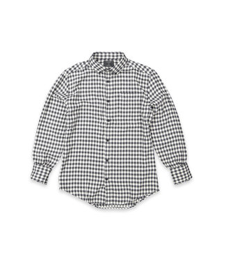 Butcher of Blue Robbins shirt micro check geyser Grey