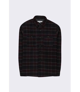 Goodpeople Site overshirt Dark Grey Bordeaux